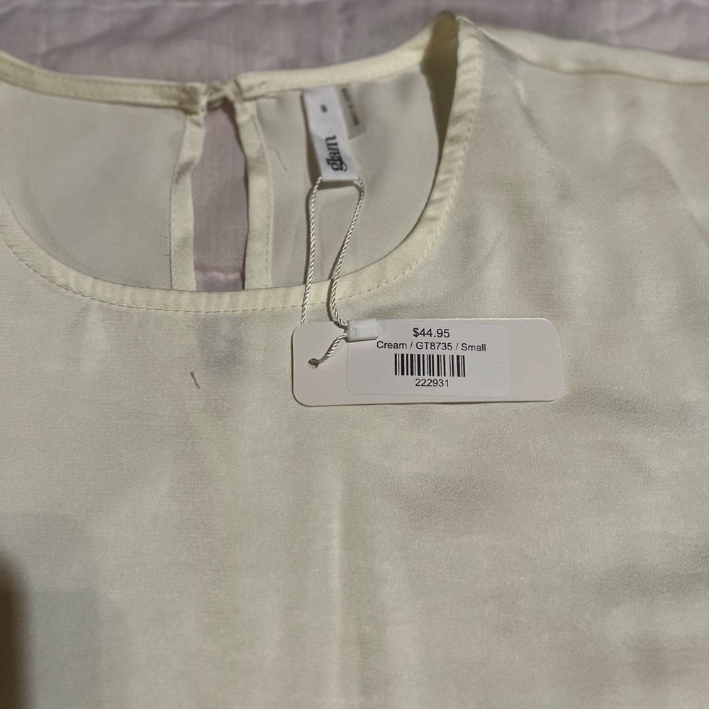 Glam Soft Cream Blouse